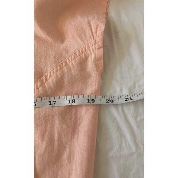 ๐ธ Vintage Veeko Super Style Peach Belted Dress - With Shoulder Pads! - Size S - Picture 7 of 10